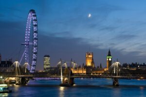 London Eye and Houses